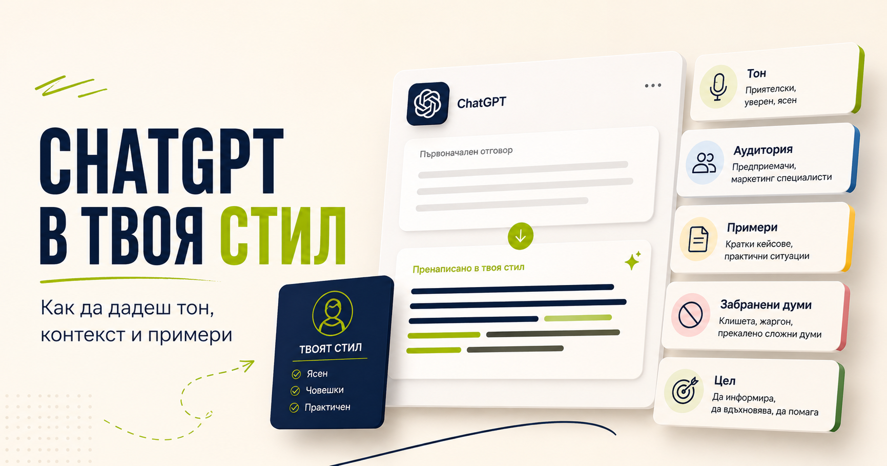 Как да накараш ChatGPT да пише в твоя стил