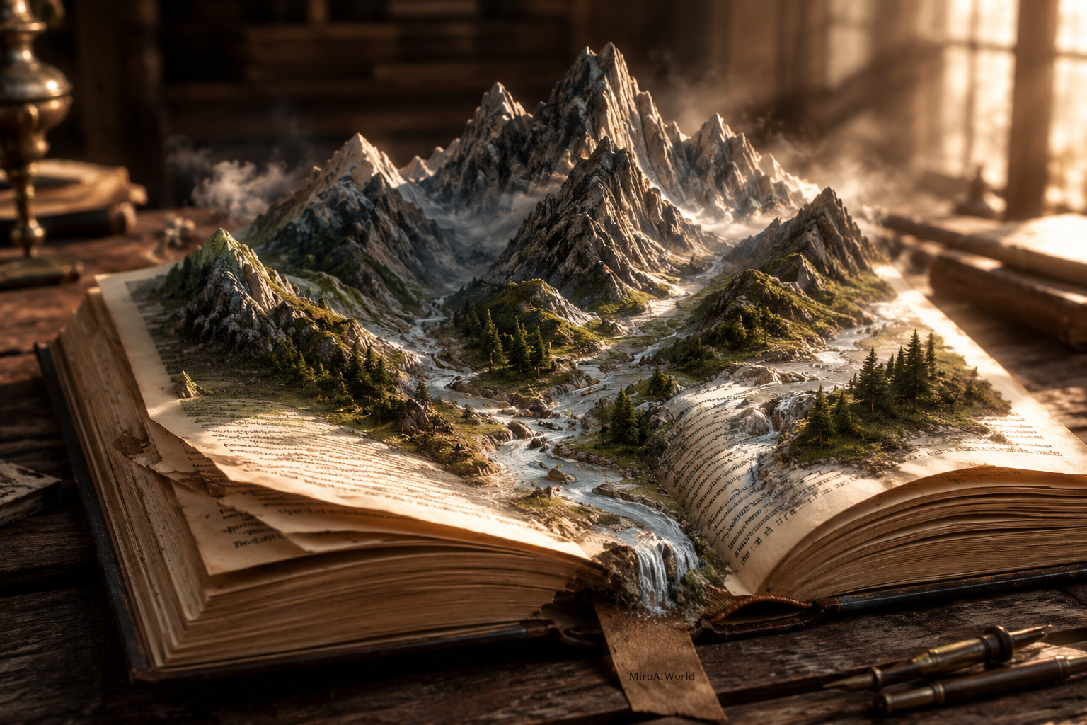 Планина, израстваща от книга